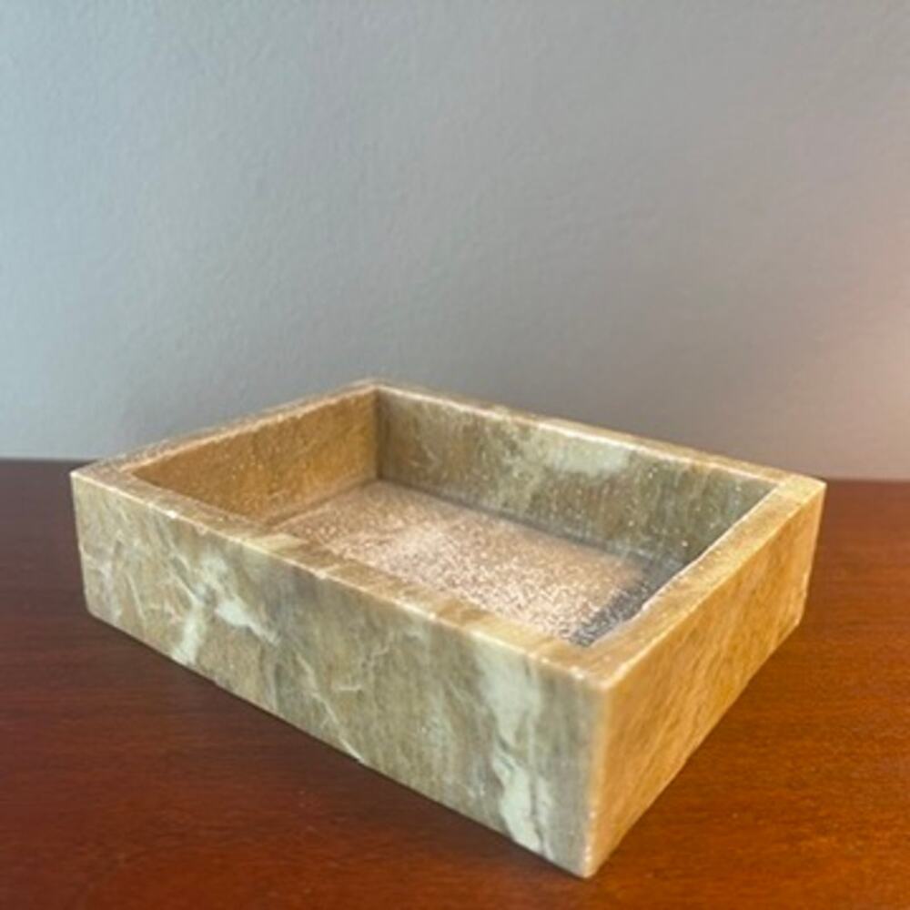 Marble Stone Rectangle Trinket Dish